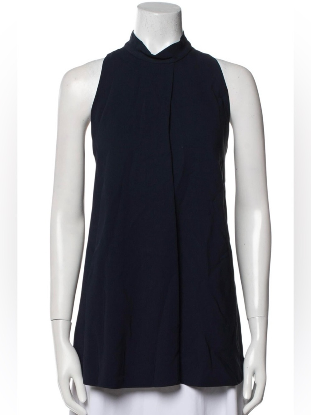 The Row Navy Sleeveless Top | Minimalist Blouse | Size 4